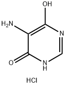 4(3H)-Pyrimidinone, 5-amino-6-hydroxy-, hydrochloride (1:1) Structure