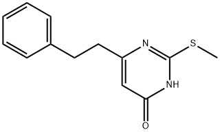 4(3H)-Pyrimidinone, 2-(methylthio)-6-(2-phenylethyl)- Structure