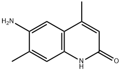 2(1H)-Quinolinone, 6-amino-4,7-dimethyl- Structure