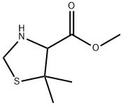 Methyl 5,5-dimethylthiazolidine-4-carboxylate 구조식 이미지