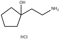 Cyclopentanol, 1-(2-aminoethyl)-, hydrochloride (1:1) 구조식 이미지