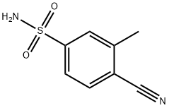 4-cyano-3-methylbenzene-1-sulfonamide 구조식 이미지