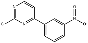 Pyrimidine, 2-chloro-4-(3-nitrophenyl)- Structure