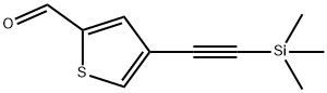 2-Thiophenecarboxaldehyde, 4-[2-(trimethylsilyl)ethynyl]- 구조식 이미지