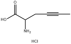 4-Hexynoic acid, 2-amino-, hydrochloride (1:1) Structure