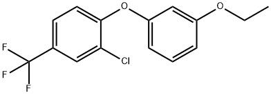 Benzene, 2-chloro-1-(3-ethoxyphenoxy)-4-(trifluoromethyl)- Structure