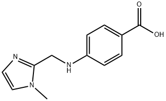 Benzoic acid, 4-[[(1-methyl-1H-imidazol-2-yl)methyl]amino]- Structure