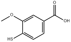 Benzoic acid, 4-mercapto-3-methoxy- Structure