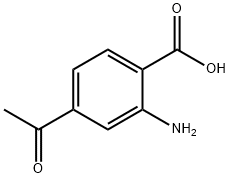 Benzoic acid, 4-acetyl-2-amino- Structure