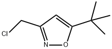 Isoxazole, 3-(chloromethyl)-5-(1,1-dimethylethyl)- 구조식 이미지