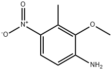 Benzenamine, 2-methoxy-3-methyl-4-nitro- 구조식 이미지