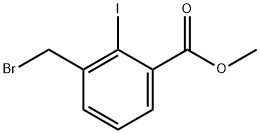 Benzoic acid, 3-(bromomethyl)-2-iodo-, methyl ester Structure