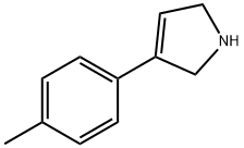 2,5-Dihydro-3-(4-methylphenyl)-1H-pyrrole 구조식 이미지
