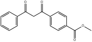 Benzoic acid, 4-(1,3-dioxo-3-phenylpropyl)-, methyl ester Structure