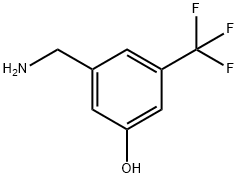 3-(aminomethyl)-5-(trifluoromethyl)phenol 구조식 이미지