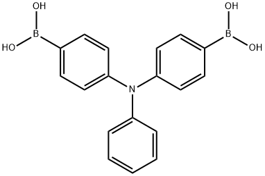 Boronic acid, B,B'-[(phenylimino)di-4,1-phenylene]bis- Structure