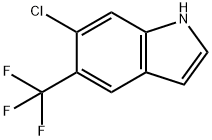 1H-Indole, 6-chloro-5-(trifluoromethyl)- Structure