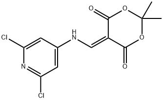 5-{[(2,6-dichloropyridin-4-yl)amino]methylidene}-2,2-dimethyl-1,3-dioxane-4,6-dione Structure