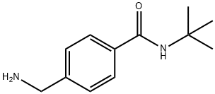 Benzamide, 4-(aminomethyl)-N-(1,1-dimethylethyl)- Structure