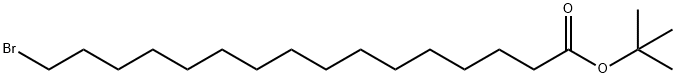 Hexadecanoic acid, 16-bromo-, 1,1-dimethylethyl ester 구조식 이미지