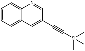 Quinoline, 3-[2-(trimethylsilyl)ethynyl]- Structure