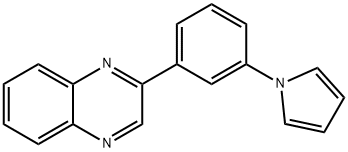 Quinoxaline, 2-[3-(1H-pyrrol-1-yl)phenyl]- Structure