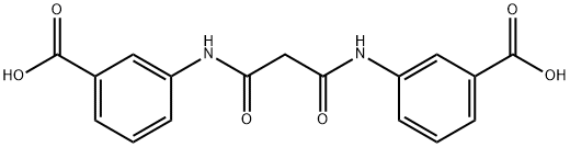 Benzoic acid, 3,3'-[(1,3-dioxo-1,3-propanediyl)diimino]bis- (9CI) Structure