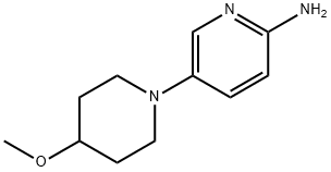 2-Pyridinamine, 5-(4-methoxy-1-piperidinyl)- 구조식 이미지