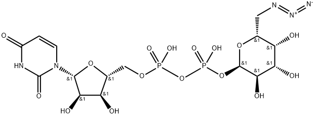 UDP-6-azido-6-deoxy-D-Gal.2Na Structure