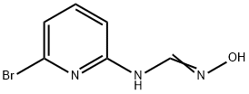 Methanimidamide, N-(6-bromo-2-pyridinyl)-N'-hydroxy- Structure