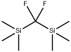 Silane, 1,1'-(difluoromethylene)bis[1,1,1-trimethyl- 구조식 이미지