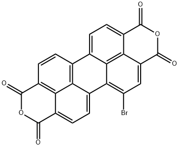 5-bromo-Perylo[3,4-cd:9,10-c'd']dipyran-1,3,8,10-tetrone 구조식 이미지