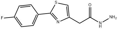 4-Thiazoleacetic acid, 2-(4-fluorophenyl)-, hydrazide Structure