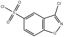 1,2-Benzisoxazole-5-sulfonyl chloride, 3-chloro- 구조식 이미지