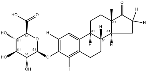 Estrone-d4-3-Glucuronide Lithium Salt (Estrone-d4 -D-Glucuronide Lithium Salt) Structure