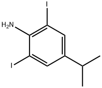 Benzenamine, 2,6-diiodo-4-(1-methylethyl)- Structure