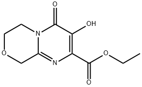 Ethyl 3-hydroxy-4-oxo-4,6,7,9-tetrahydropyrimido[2,1-c][1,4]oxazine-2-carboxylate Structure