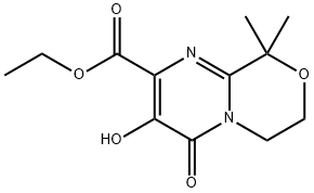 Ethyl 3-hydroxy-9,9-dimethyl-4-oxo-4,6,7,9-tetrahydropyrimido[2,1-c][1,4]oxazine-2-carboxylate Structure