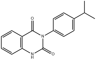 2,4(1H,3H)-Quinazolinedione, 3-[4-(1-methylethyl)phenyl]- Structure