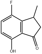 4-fluoro-7-hydroxy-3-methyl-2,3-dihydro-1H-inden-1-one 구조식 이미지