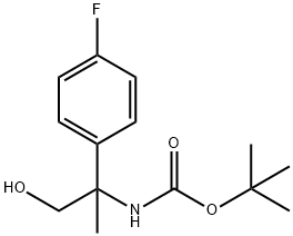 Carbamicacid,[1-(4-fluorophenyl)-2-hydroxy-1-methylethyl]-,1,1-dimethylethylester(9CI) 구조식 이미지