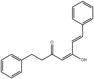 1,7-Diphenyl-5-hydroxy-4,6-hepten-3-one 구조식 이미지