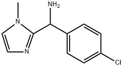 (4-chlorophenyl)(1-methyl-1H-imidazol-2-yl)methanamine 구조식 이미지