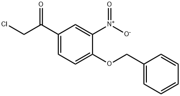 Ethanone, 2-chloro-1-[3-nitro-4-(phenylmethoxy)phenyl]- Structure