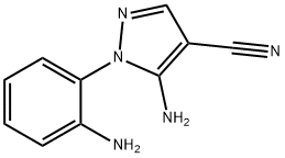 1H-Pyrazole-4-carbonitrile, 5-amino-1-(2-aminophenyl)- 구조식 이미지