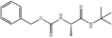 Carbamic acid, [(1S)-2-[(1,1-dimethylethyl)amino]-1-methyl-2-oxoethyl]-, phenylmethyl ester (9CI) Structure