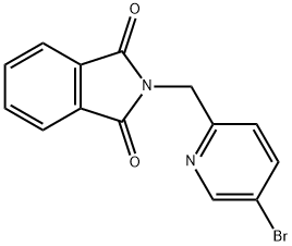 1H-Isoindole-1,3(2H)-dione, 2-[(5-bromo-2-pyridinyl)methyl]- Structure