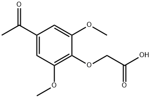 Acetic acid, 2-(4-acetyl-2,6-dimethoxyphenoxy)- 구조식 이미지
