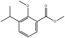 Benzoic acid, 2-methoxy-3-(1-methylethyl)-, methyl ester Structure