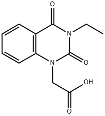 1(2H)-Quinazolineacetic acid, 3-ethyl-3,4-dihydro-2,4-dioxo- 구조식 이미지